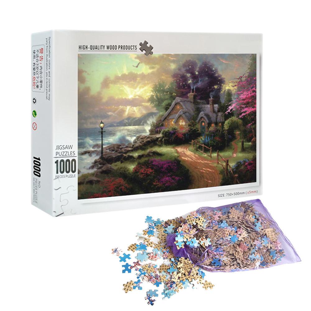 Low Price Factory Customize Jigsaw Puzzles Wooden 1000 Pieces For Teenagers