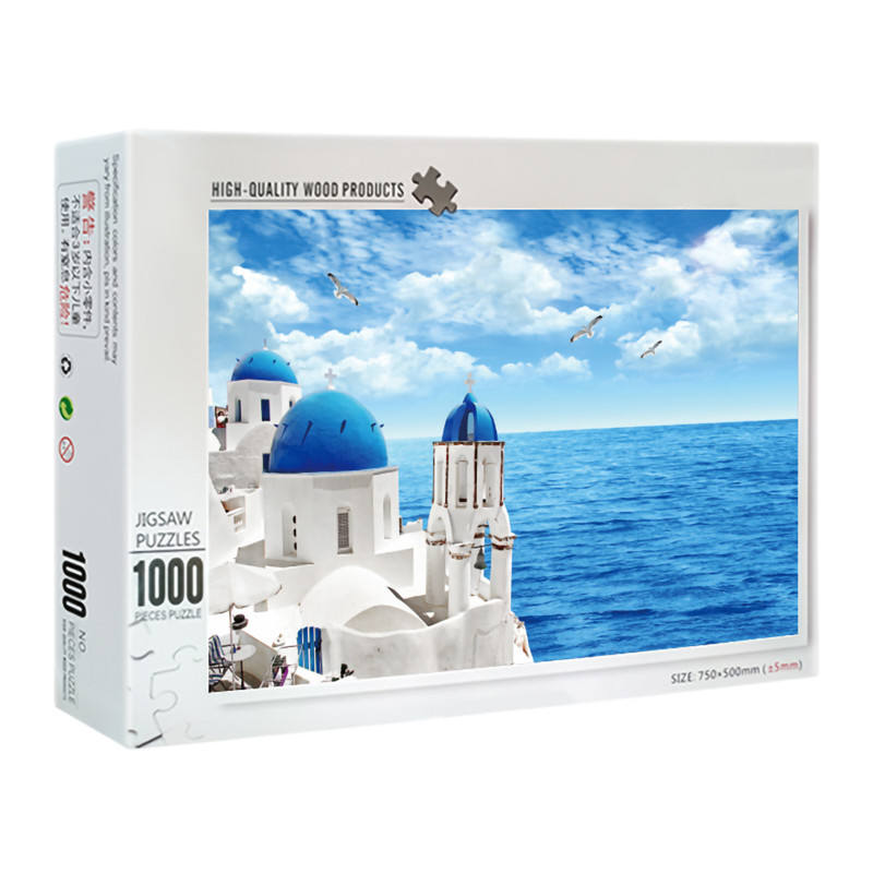 Manufacturer Custom Printable Puzzle Brain Teaser 1000 Pieces Teens Jigsaw Puzzle Factory
