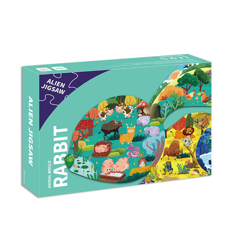 Wholesale Big Floor Animals Puzzle 88 98 108 120 136 Pieces Cardboard Child Jigsaw