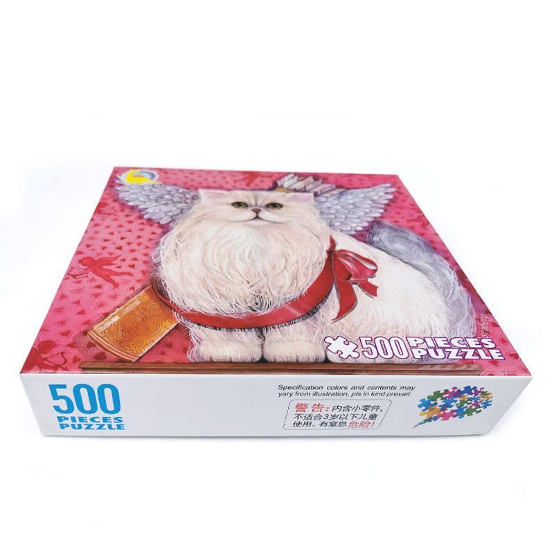 Factory Wholesale White Cardboard 500 1000 Pcs Cutting Dies Jigsaw Puzzles for Kids And Adult