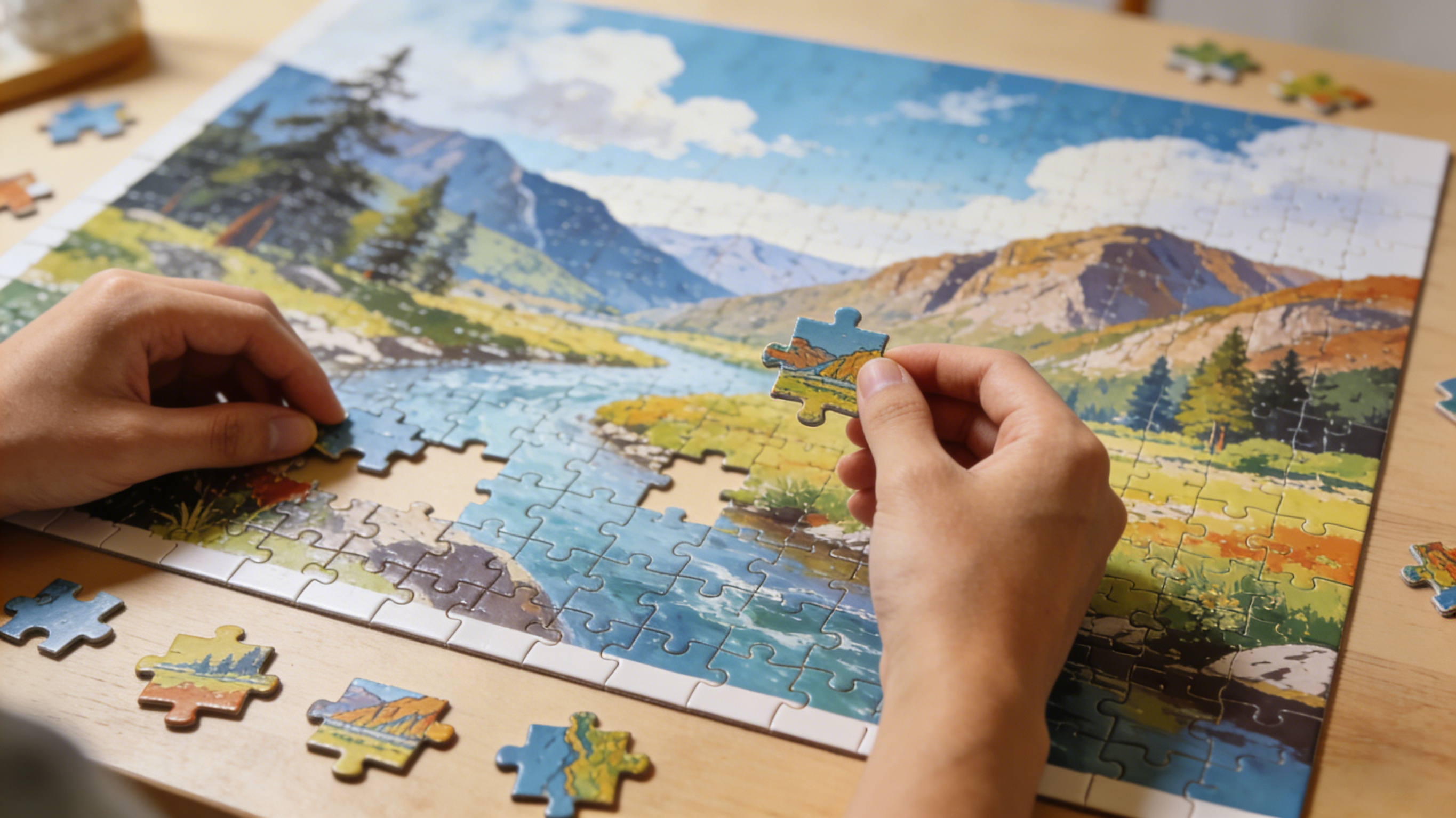 Wie h&auml;ngt man ein Puzzle auf?