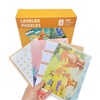 Free Sample Educational level series pcs ECO-friendly Cardboard Children paper Fun jigsaw puzzle