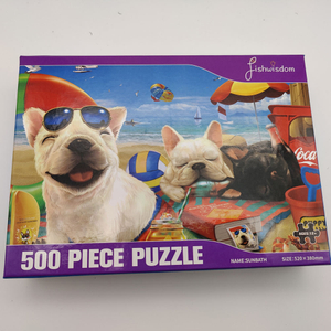 Hot sale Customized 500 Pieces Jigsaw Puzzles Wooden Toys puzzles For Adults