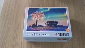 High Quality Personalized Sublimation Small Puzzle 1000 pcs Cardboard Jigsaw Puzzle For Adults on frame