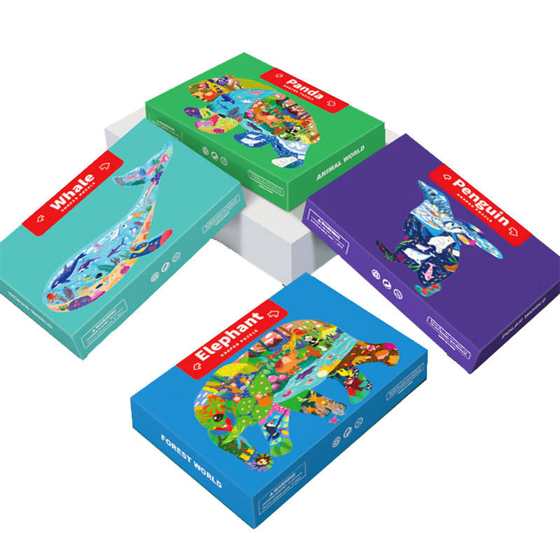 Custom Puzzles for Kids Children Animal Design 100 Pcs Paper Cardboard Jigsaw Puzzle