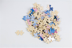 Wholesale Kids Large Pieces Shape A4 Size 12 24 36 48 Pieces Thick Jigsaw Puzzles