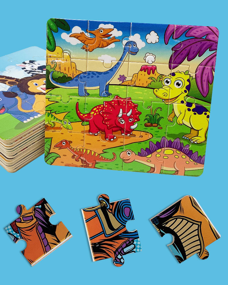 Free Sample Children Puzzle customize printable Educational Toys Cartoon Jigsaw Puzzle Made