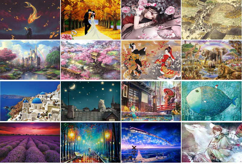 China Factory High Quality Customized Cheap Colorful Jigsaw Puzzle Beauty Scenery 1000 Pieces