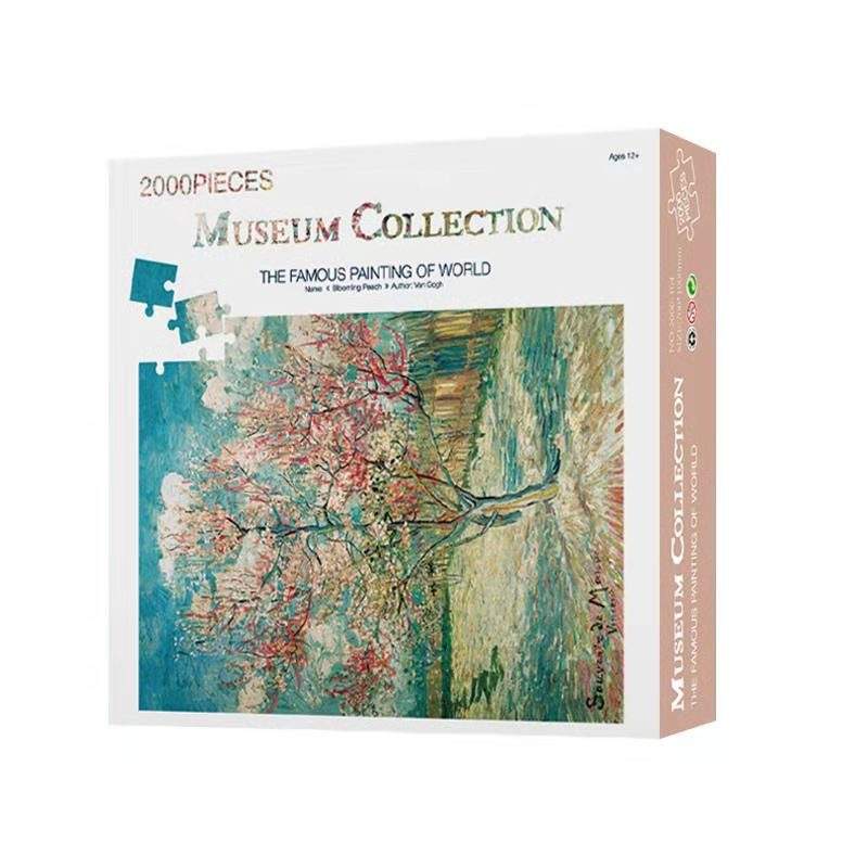 Custom 2000 Pcs Famous Painting Puzzle 2000 Piece Jigsaw Puzzle Board for Adults Gifts
