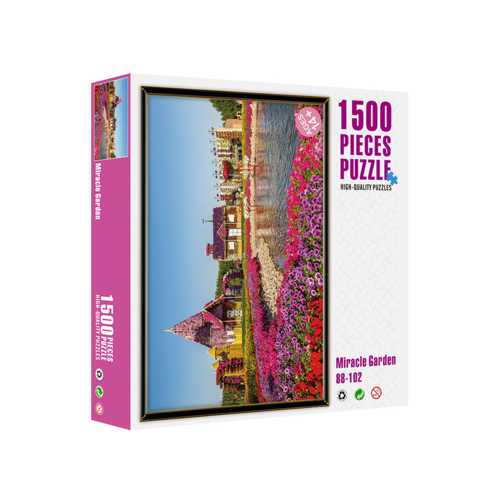 Free Sample Customized Paper Cardboard Jigsaw Puzzle 1500 Pieces Adults Puzzle Box Puzzles
